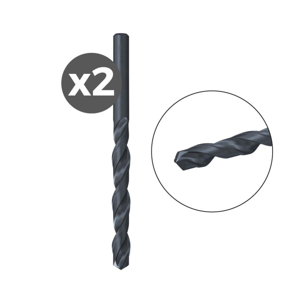 BROCA PARA METAL HSS-R DIN 338, 2 uds, Ø2,00 x 24/49 mm