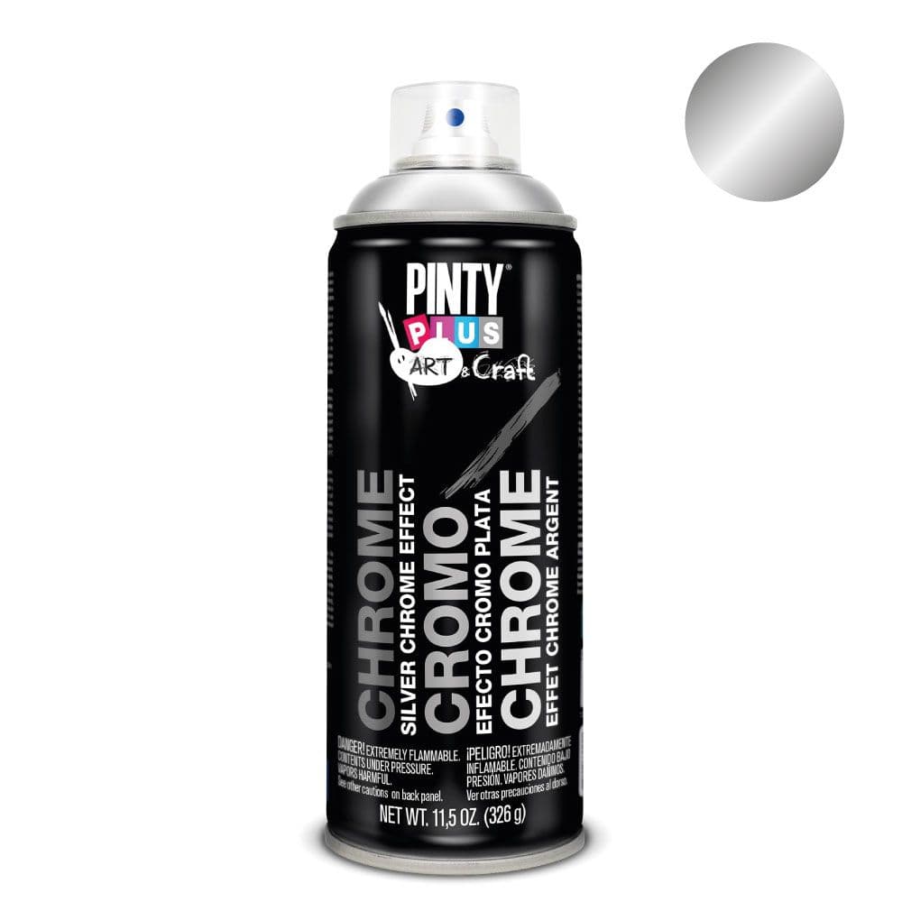 PINTURA EN SPRAY ART & CRAFT 520cc EFECTO CROMO PLATA C150