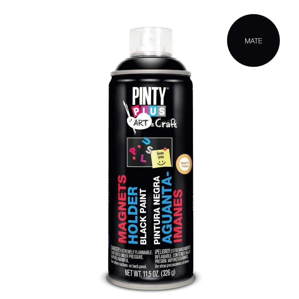 PINTURA EN SPRAY ART & CRAFT 520cc PINTURA AGUANTA-IMANES NEGRA PI104