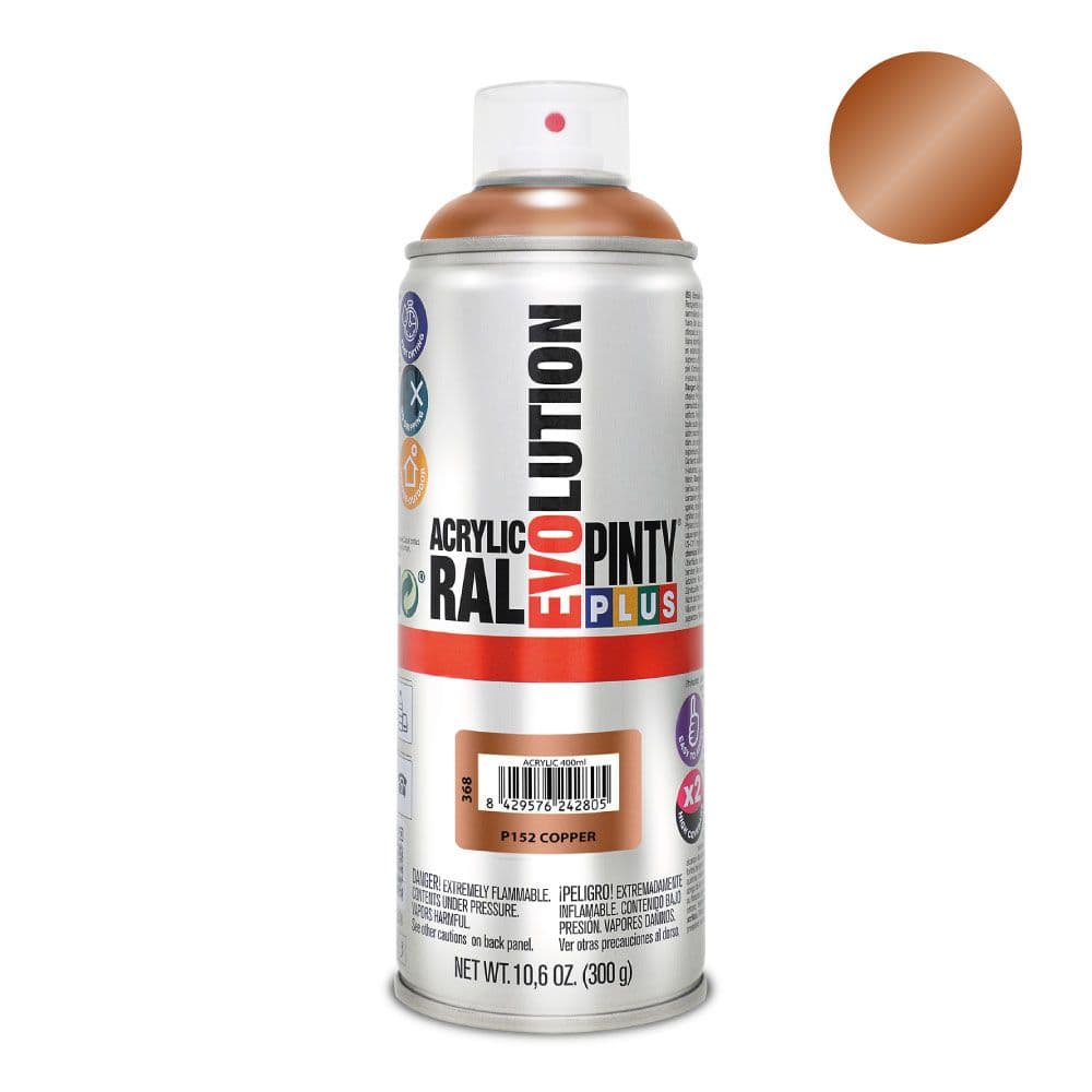PINTURA ACRÍLICA SPRAY EVOLUTION 520 cc P152 COBRE