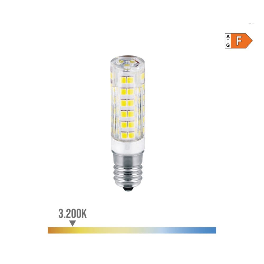 BOMBILLA TUBULAR DE LED E14 4,5 W 450 lm 3200 K LUZ CALIDA Ø1,6 x 6,6 cm