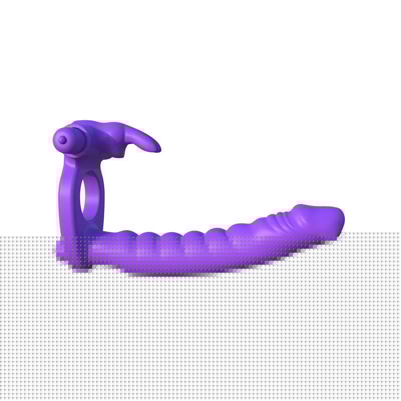 Fantasy C-Ringz Anillo de Silicona de Doble Penetración Rabbit Púrpura